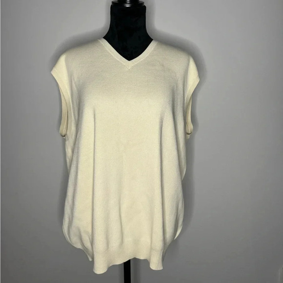 Vintage Sweater Vest 100% Pima Cotton - Picture 1 of 13